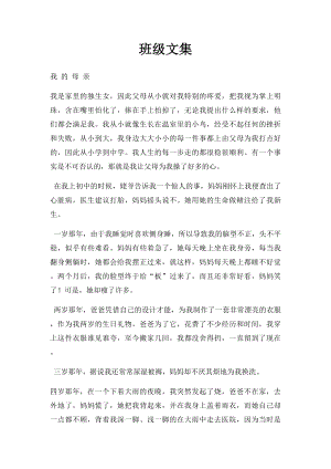 班级文集.docx