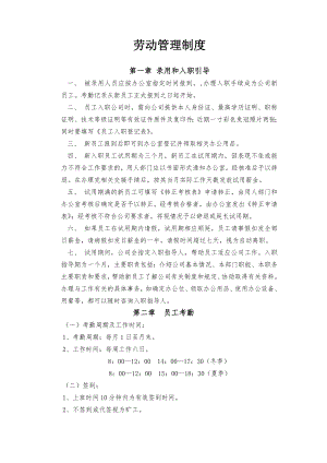 公司企业劳动管理制度.doc