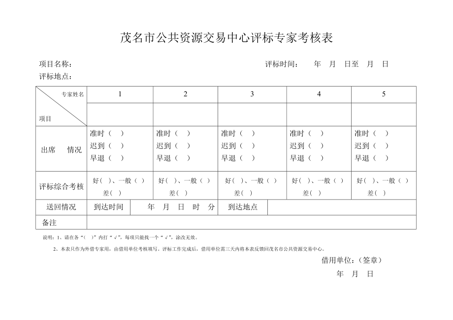 借用评标专家申请表.doc_第3页