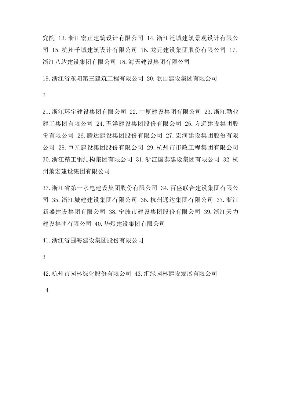 浙江省工程总承包第二批试点企业.docx_第2页