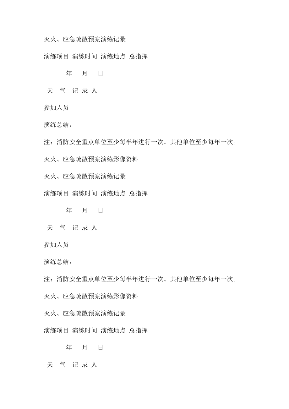 消防安全演练培训记录本(2).docx_第3页