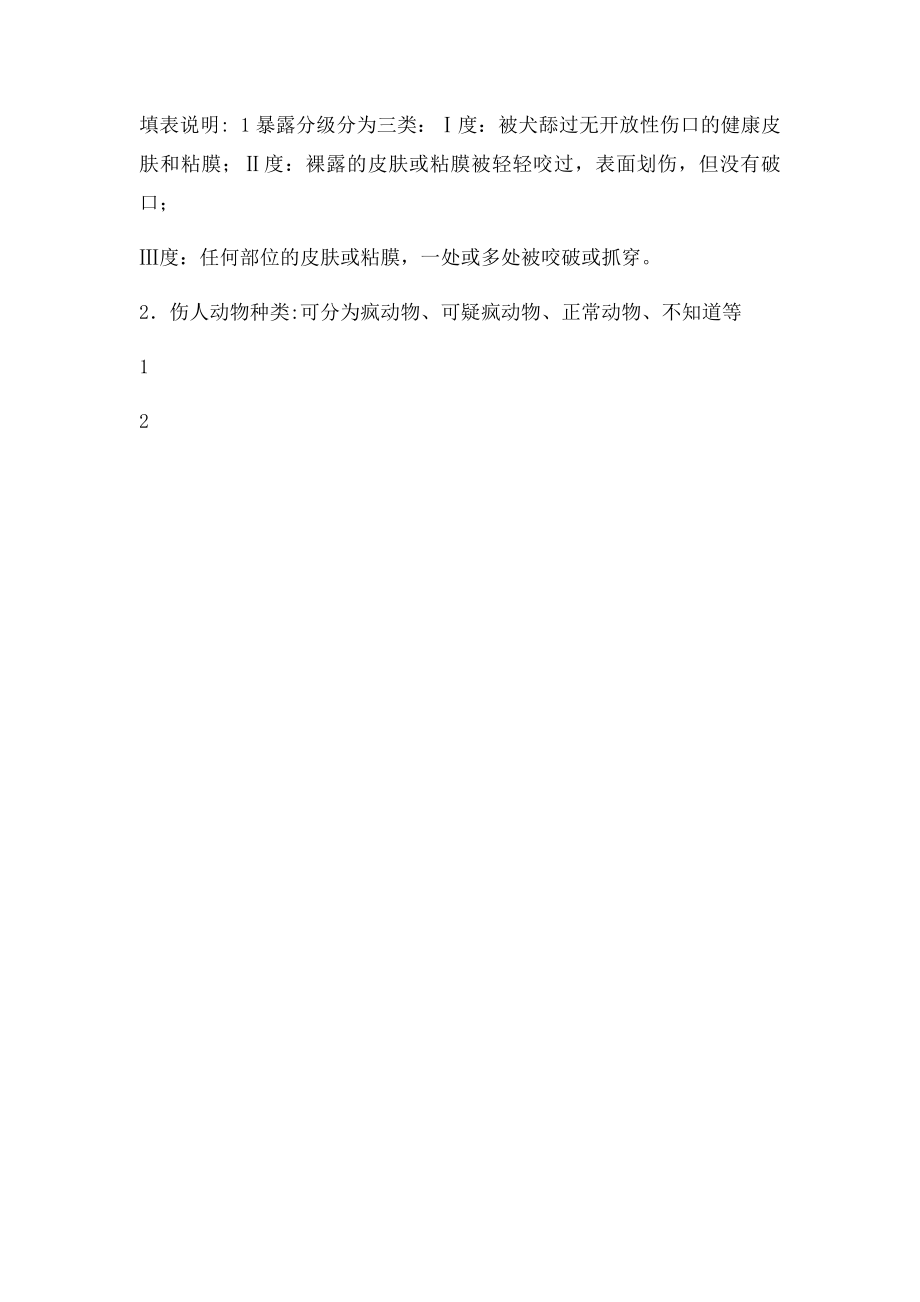 狂犬病暴露门诊登记表.docx_第2页