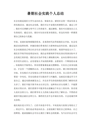 暑期社会实践个人总结.docx