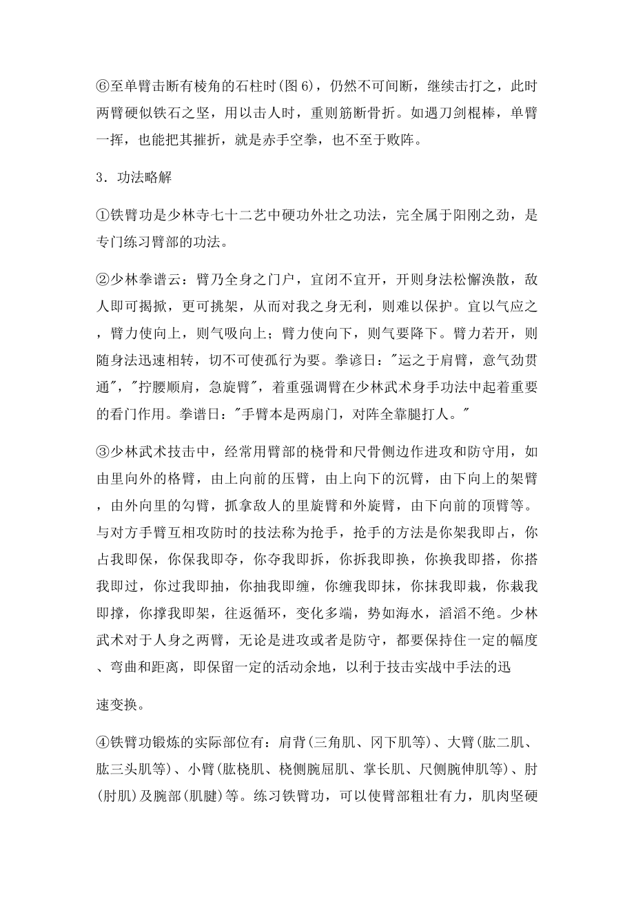 王震旋少林功夫铁臂功的练法及口诀.docx_第2页