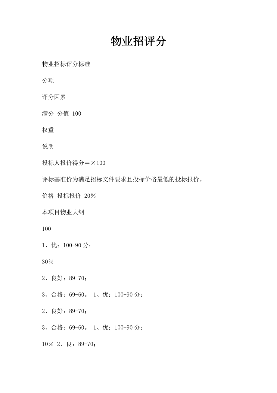 物业招评分.docx_第1页