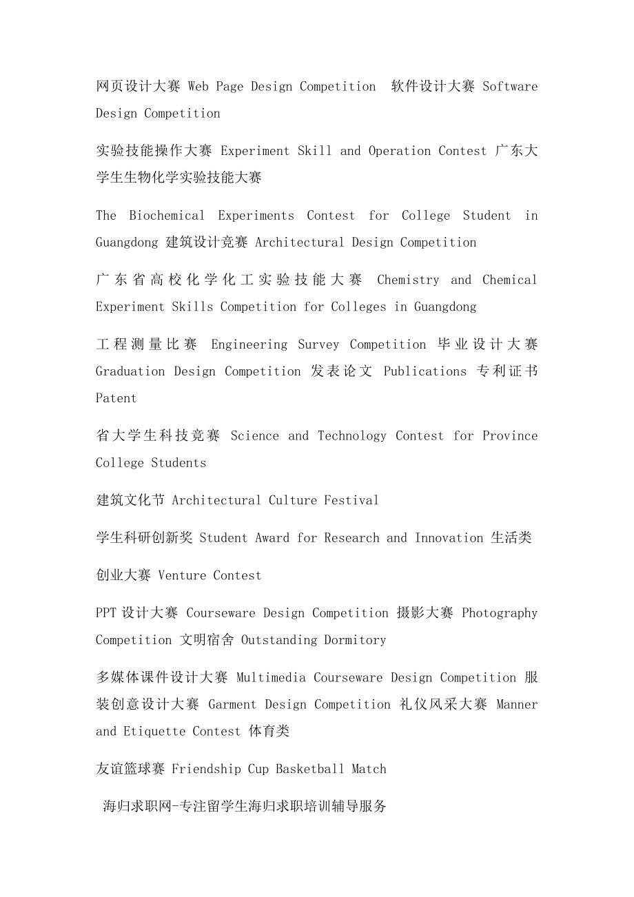 海归简历共青团员三好学生在英文简历里到底该怎么翻译？!.docx_第3页