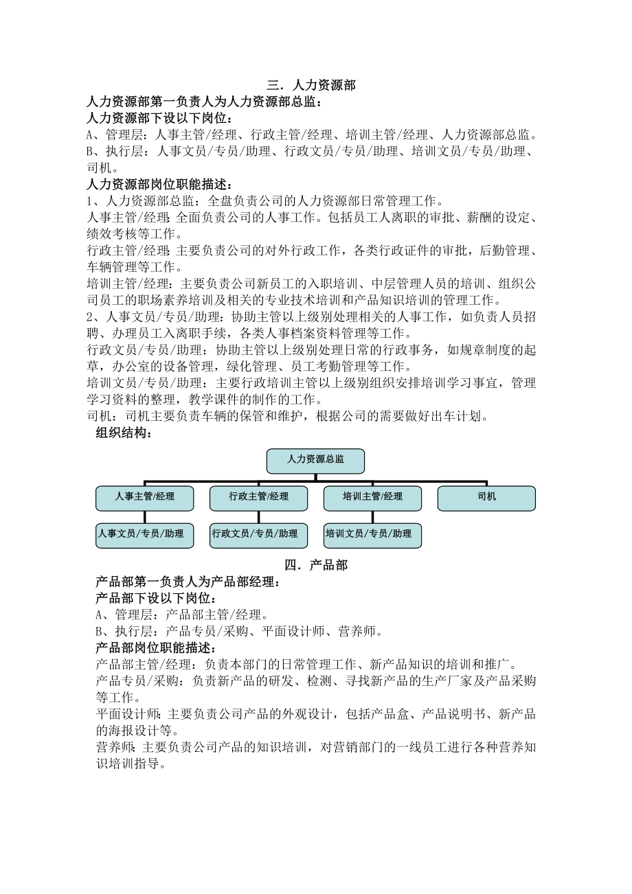 【企业】快消品企业组织架构图范本（WORD档）.doc_第3页