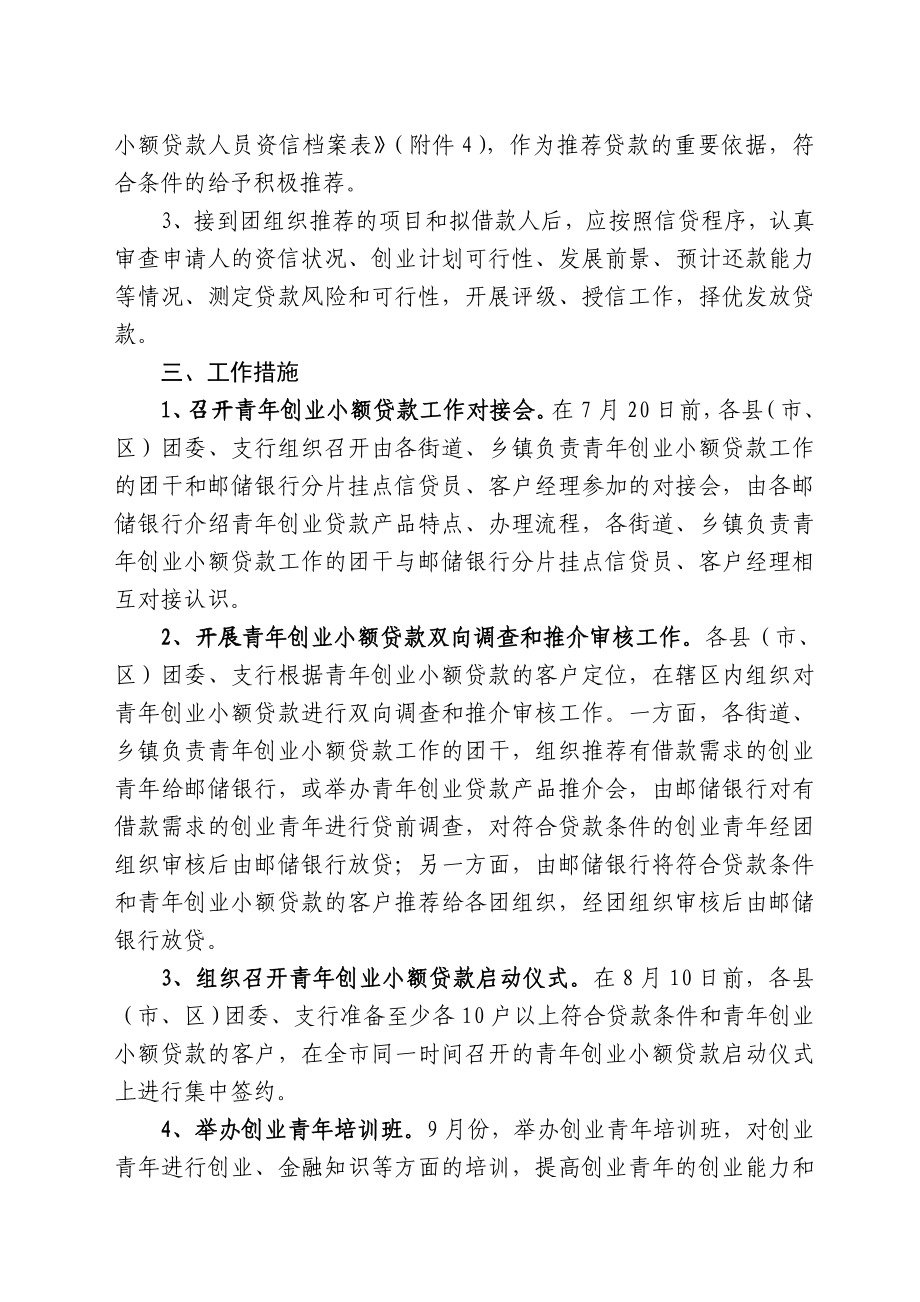 邮储银行分行关于青创业小额贷款工作的实施方案.doc_第2页