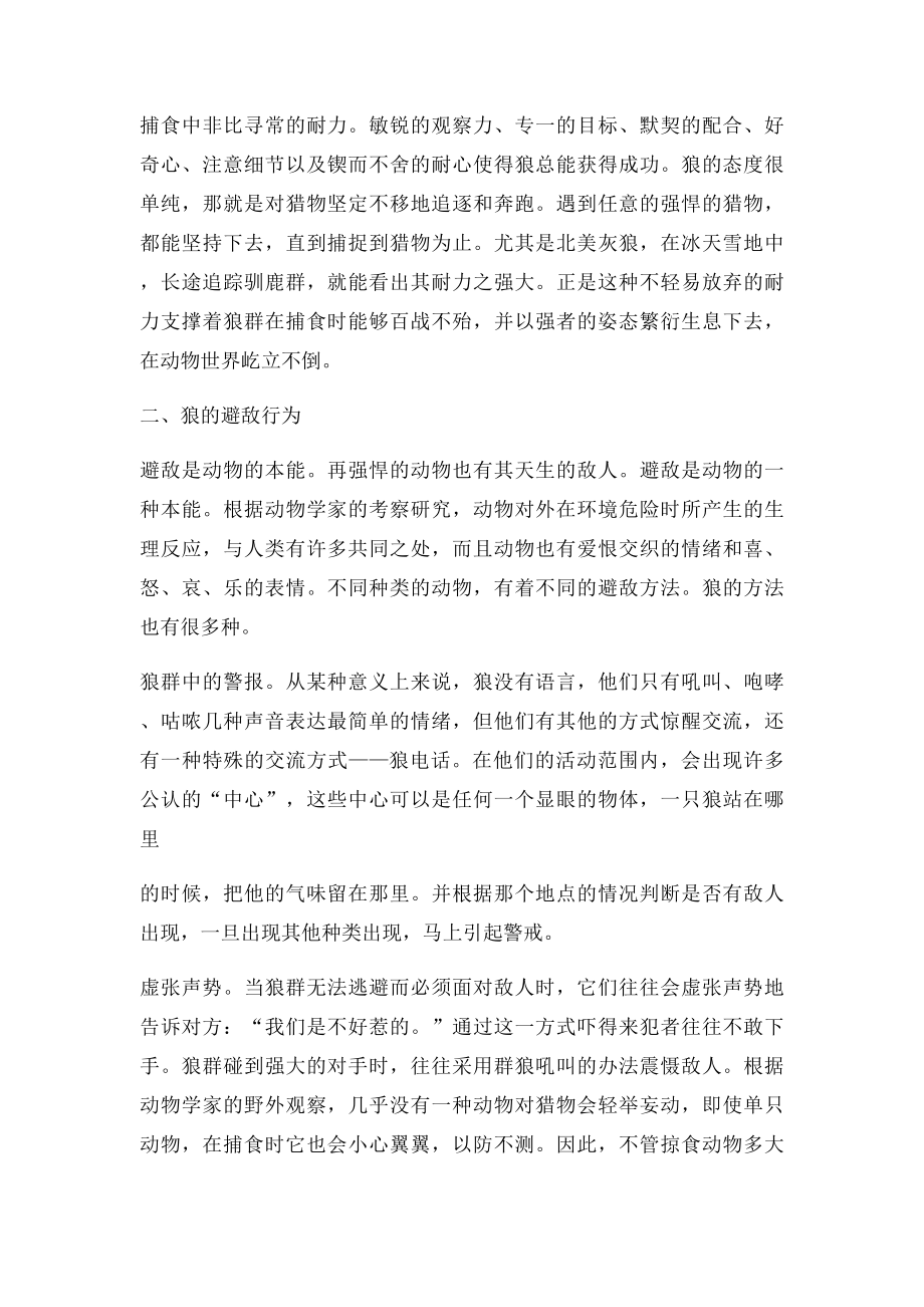 狼的行为.docx_第2页