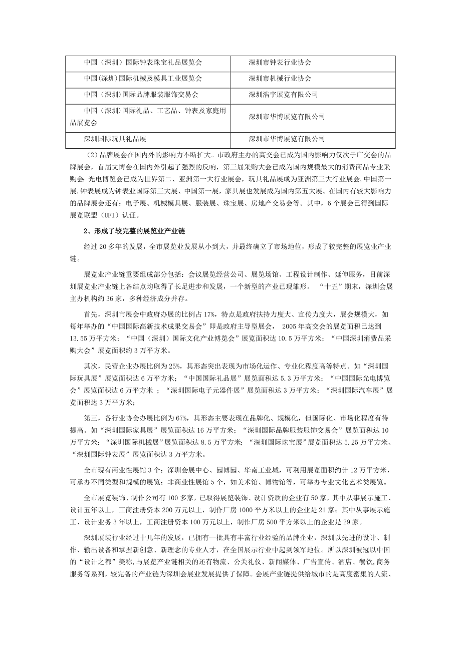 “十五”期间深圳市展览业发展概况.doc_第2页