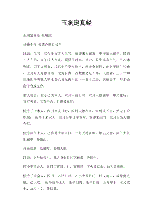 玉照定真经.docx