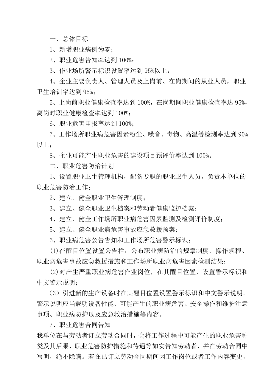 煤炭有限责任公司职业危害防治计划和备案.doc_第2页