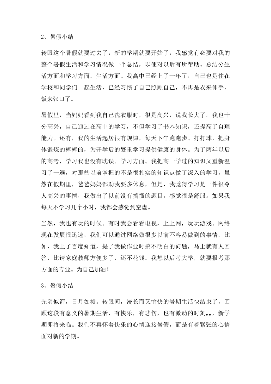 暑假小结500字.docx_第2页