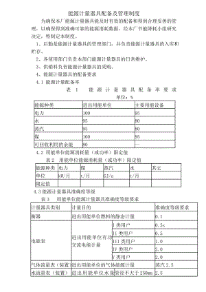 能源计量器具配备及管理制度.doc