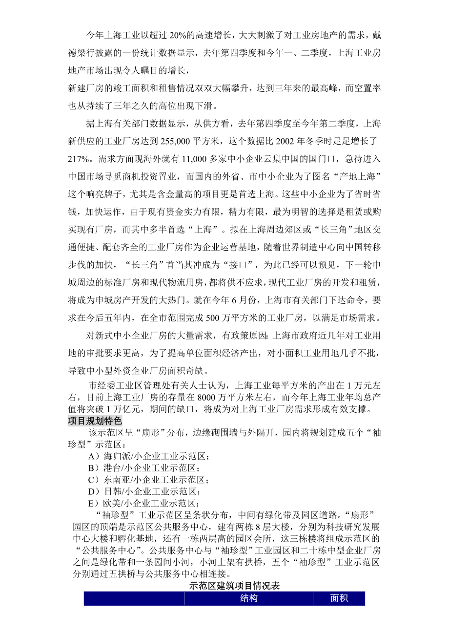 上海金山区工业园项目商业计划书.doc_第3页