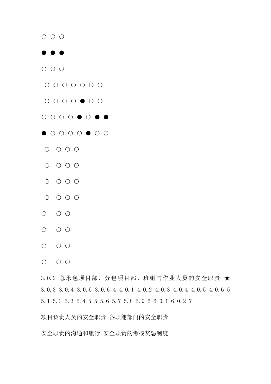 现场施工安全生产管理资料和记录分类表···项目部职能部门安全生产管理体系要求职责分配表.docx_第3页