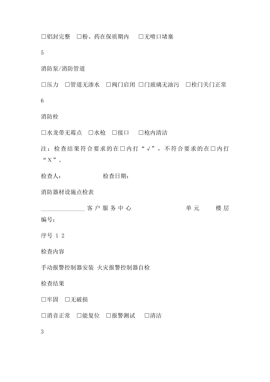 消防器材点检表.docx_第3页