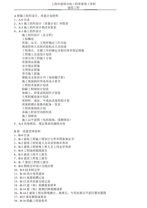 最新上海建筑工程资料全套范本空白表格.doc