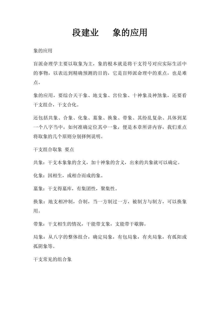 段建业 象的应用.docx_第1页