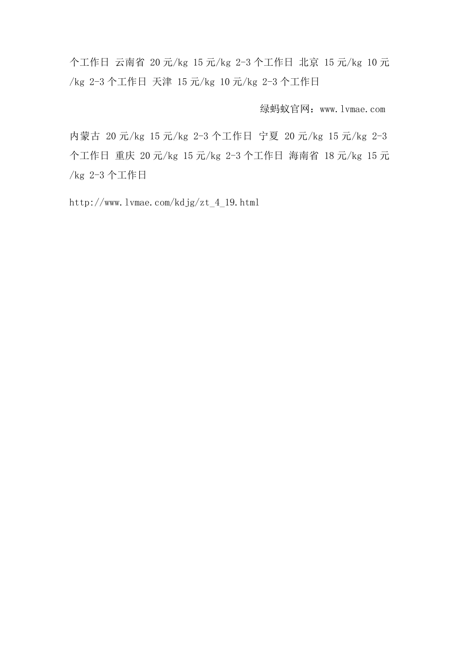 申通快递淘宝价格表.docx_第2页