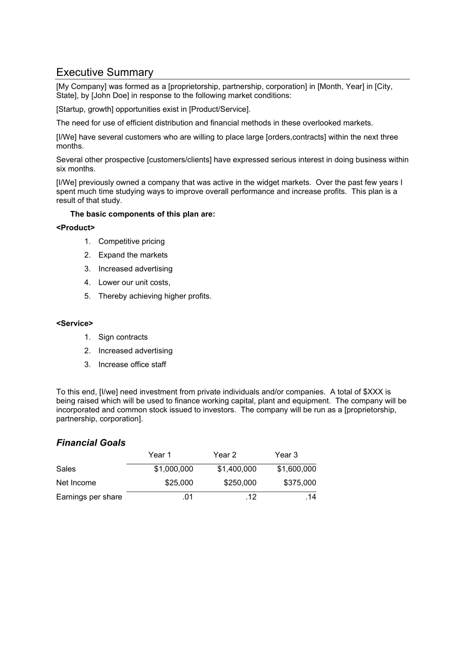 19商业计划书英文模版(BUSINESSPLAN)[精品].doc_第3页