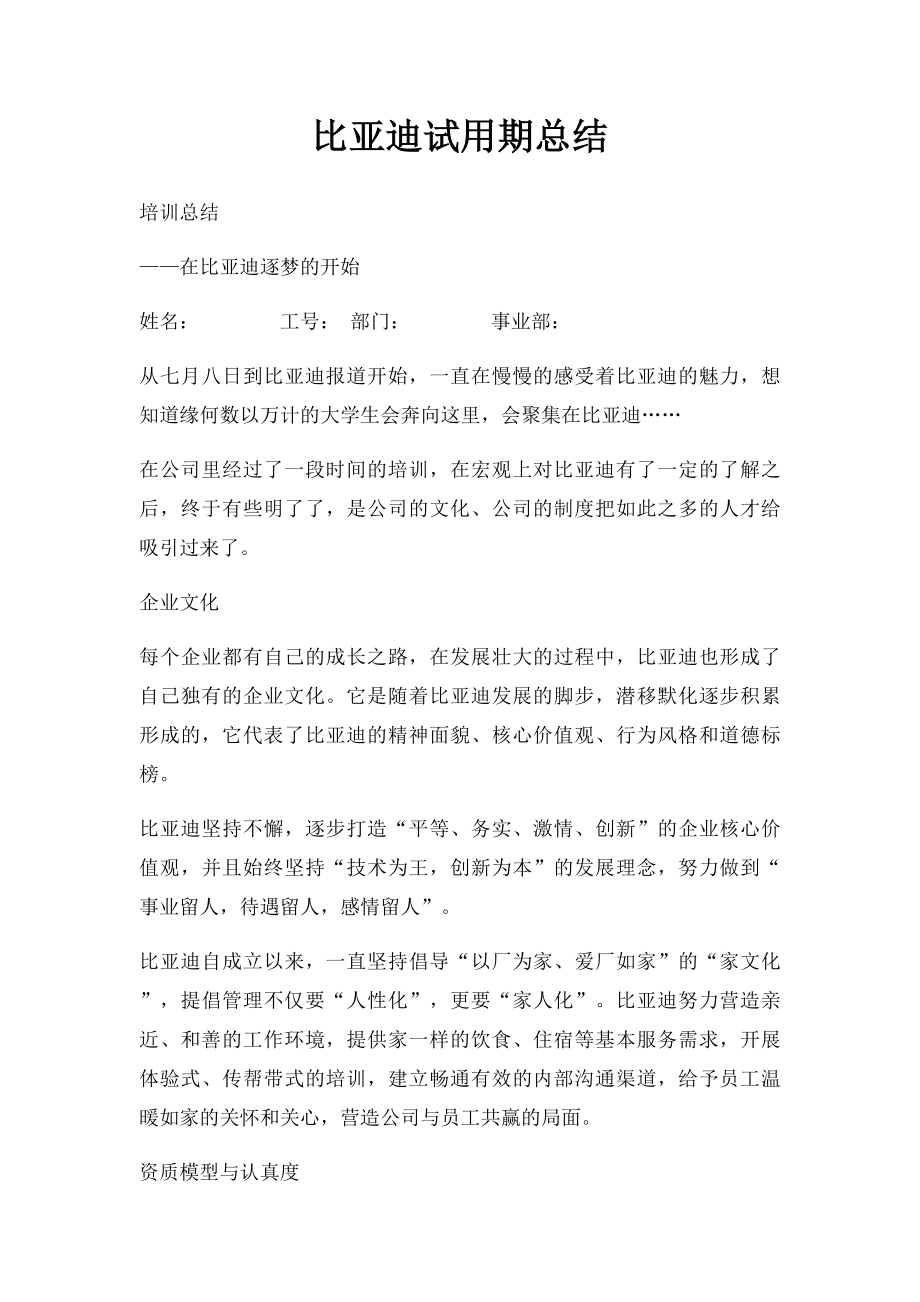 比亚迪试用期总结.docx_第1页