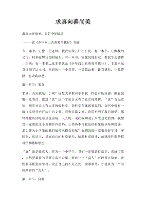 求真向善尚美.docx