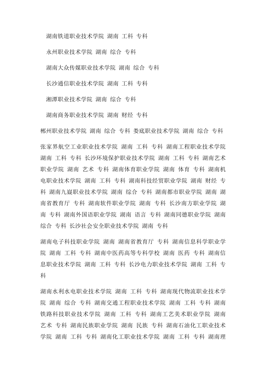 湖南高职专科学校湖南高职专科排名.docx_第2页