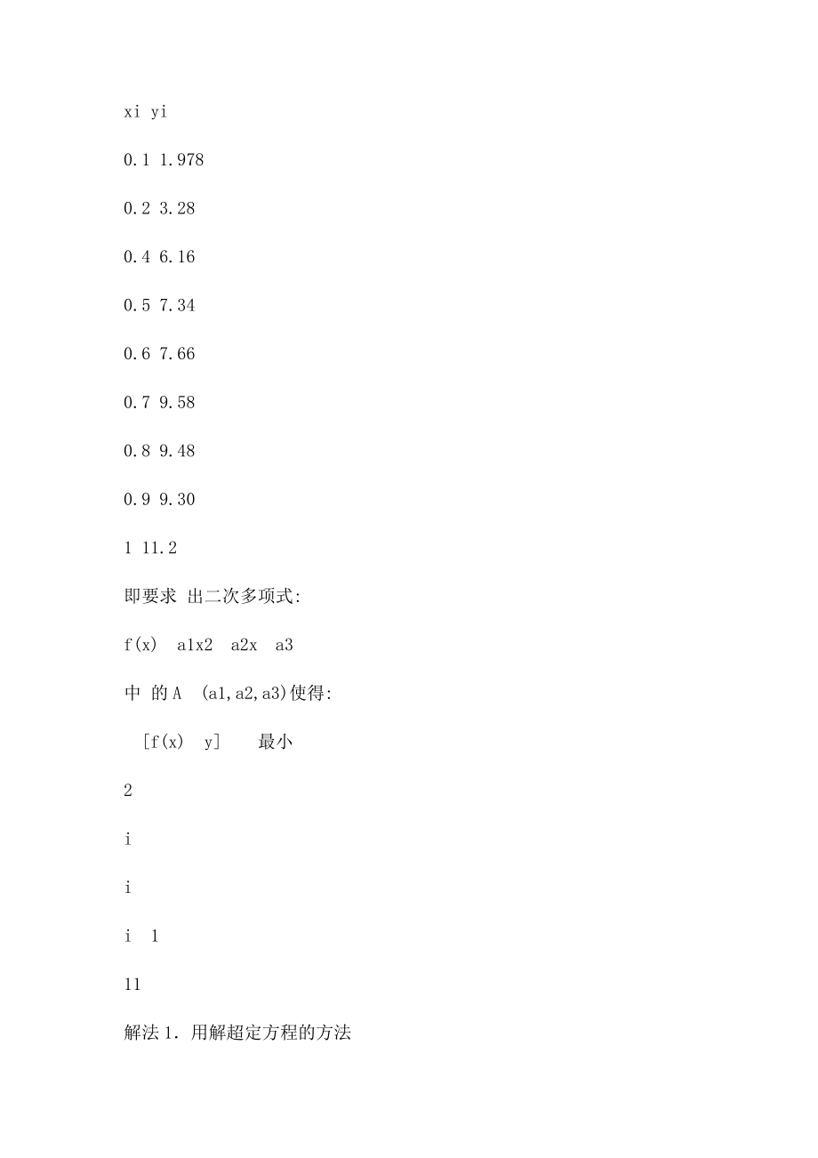 曲线拟合问题最常用的解法.docx_第2页