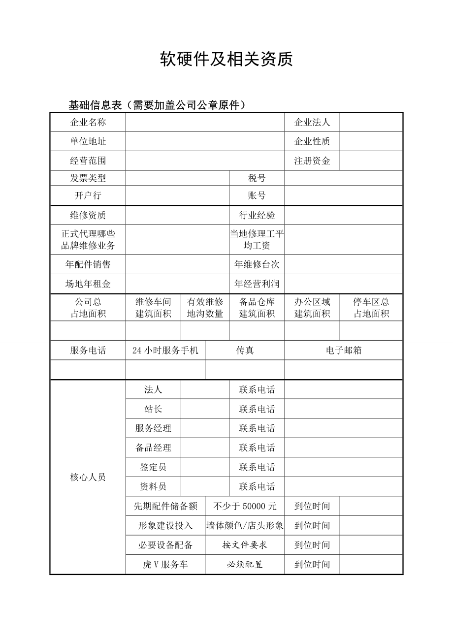 一汽青岛解放意向服务商入网审批表.doc_第2页