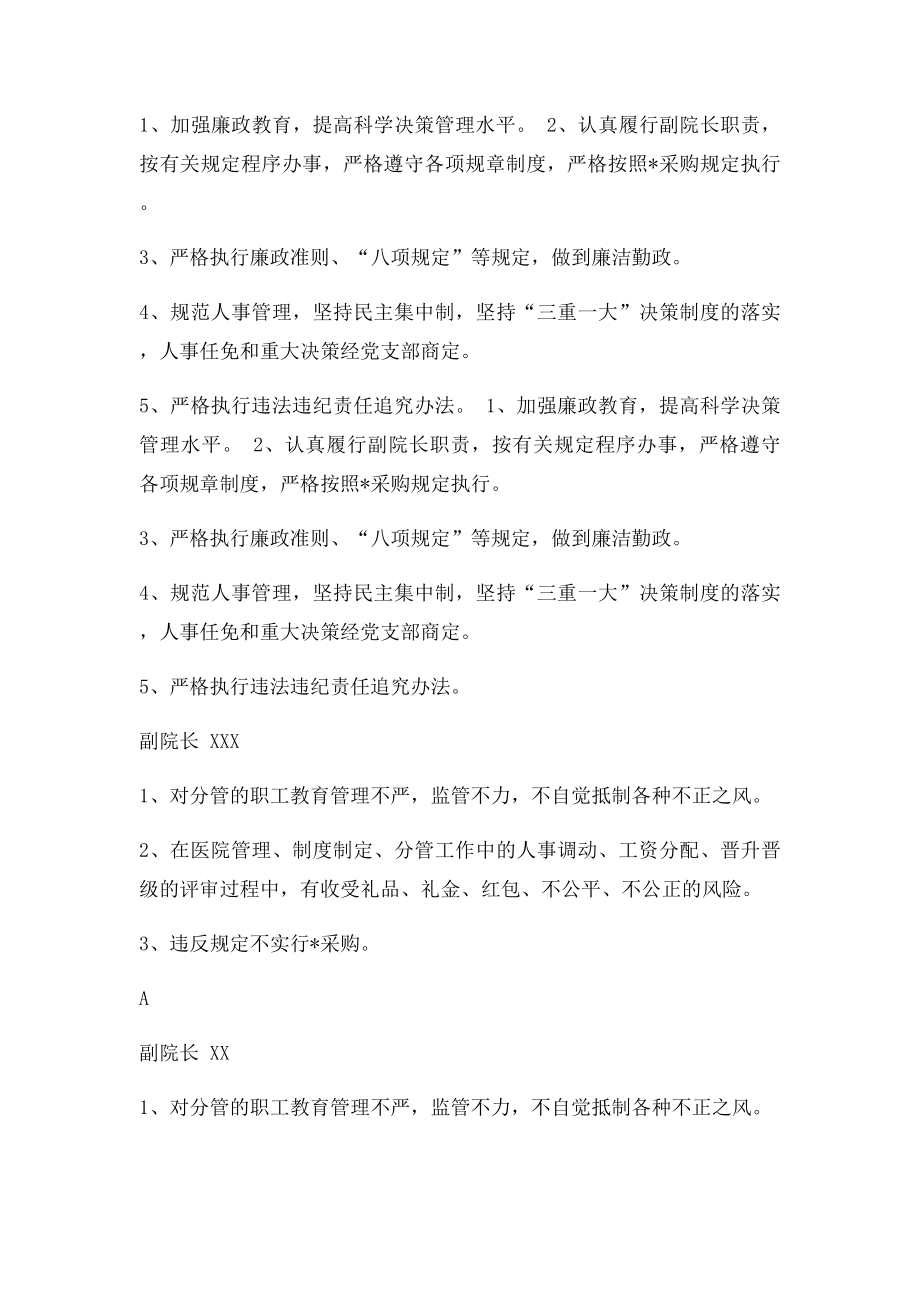 某县人民医院廉政风险点汇总表.docx_第3页