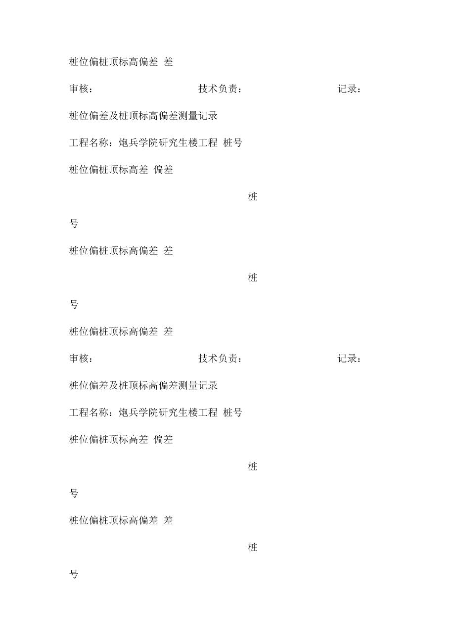 桩位偏差及桩顶高偏差测量记录.docx_第3页