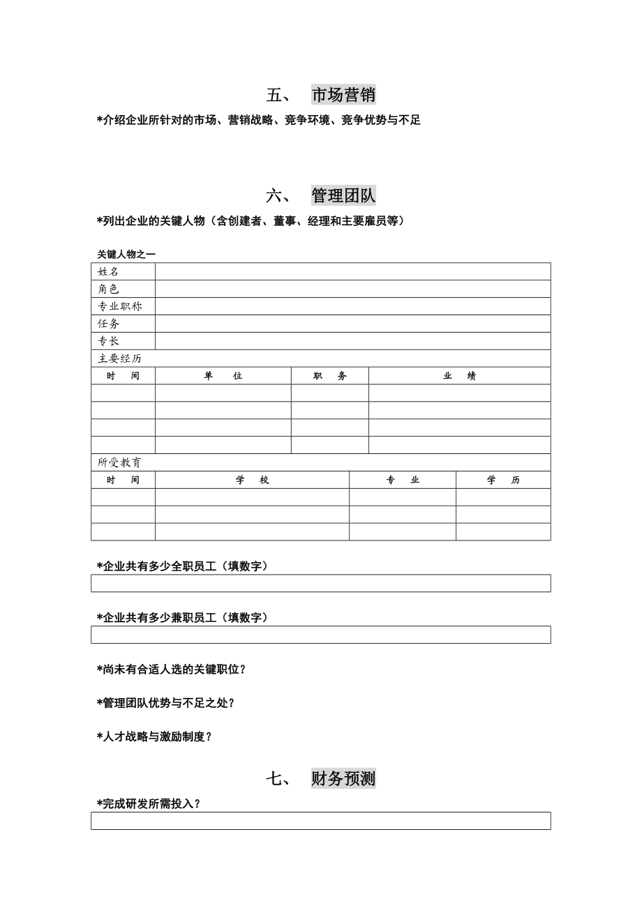 商业计划书模版集锦(百多页的doc)商业风险业务计划书.doc_第2页