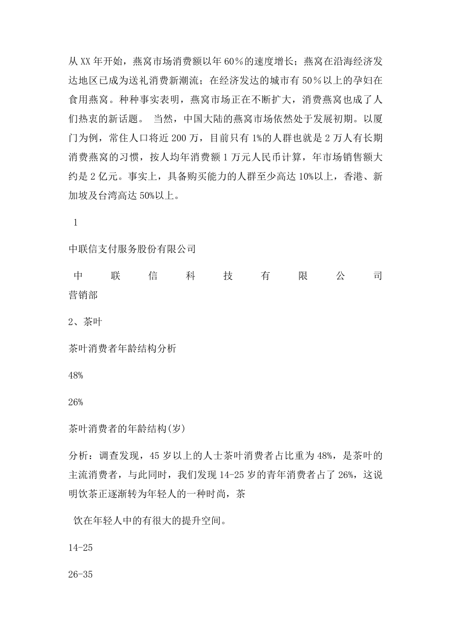 燕窝茶叶虫草产品调研分析报告.docx_第2页