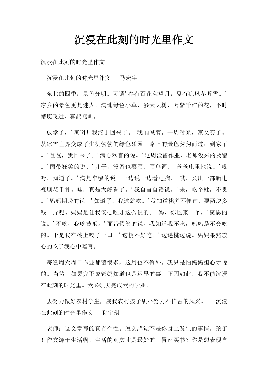 沉浸在此刻的时光里作文.docx_第1页