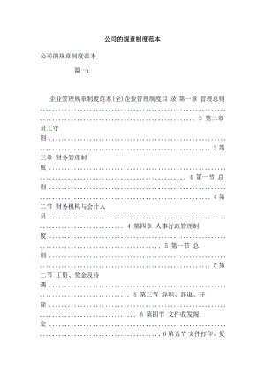 公司的规章制度范本.doc