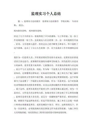 监理实习个人总结.docx