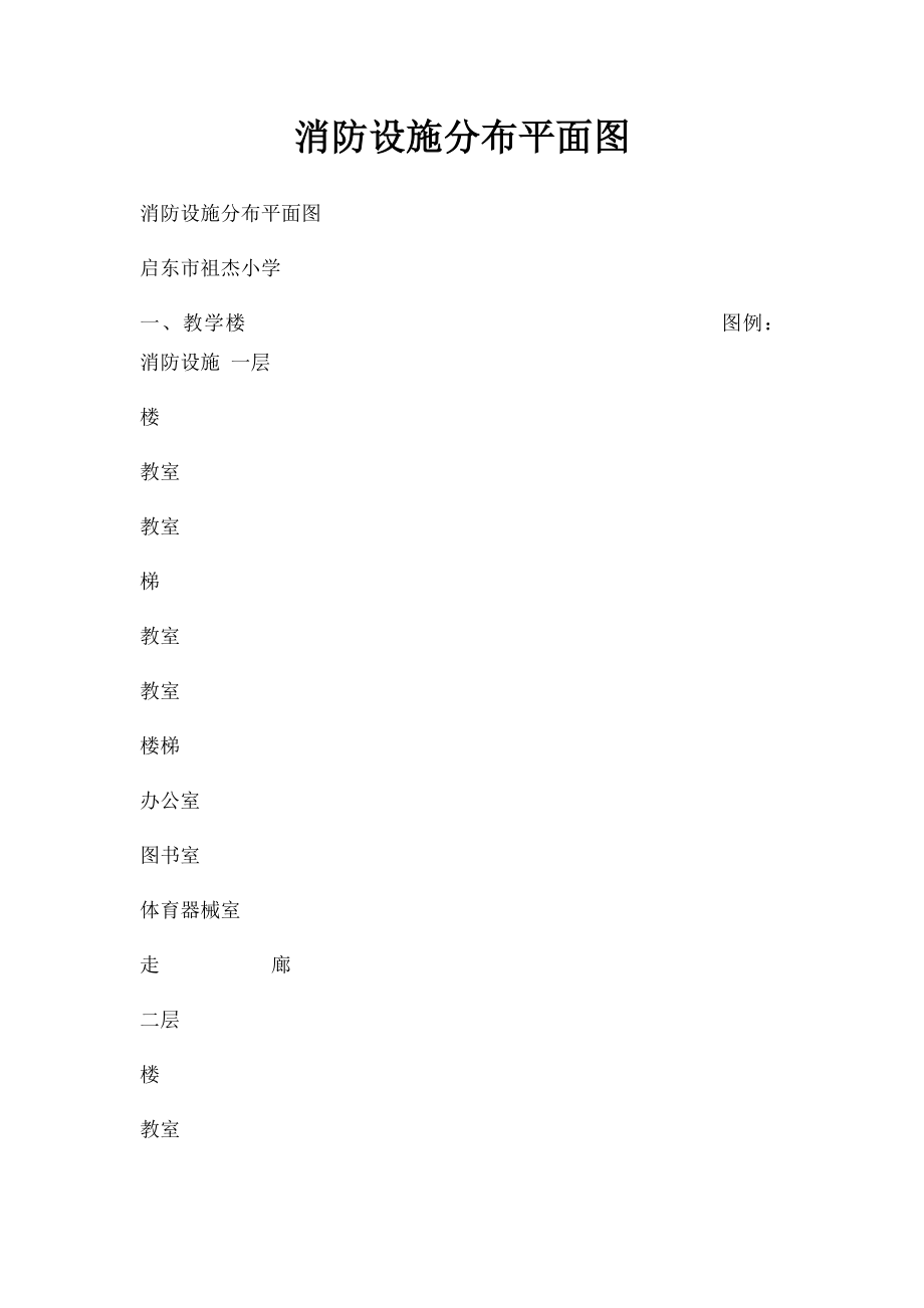 消防设施分布平面图.docx_第1页