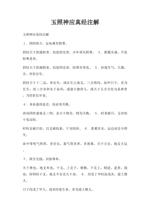 玉照神应真经注解.docx