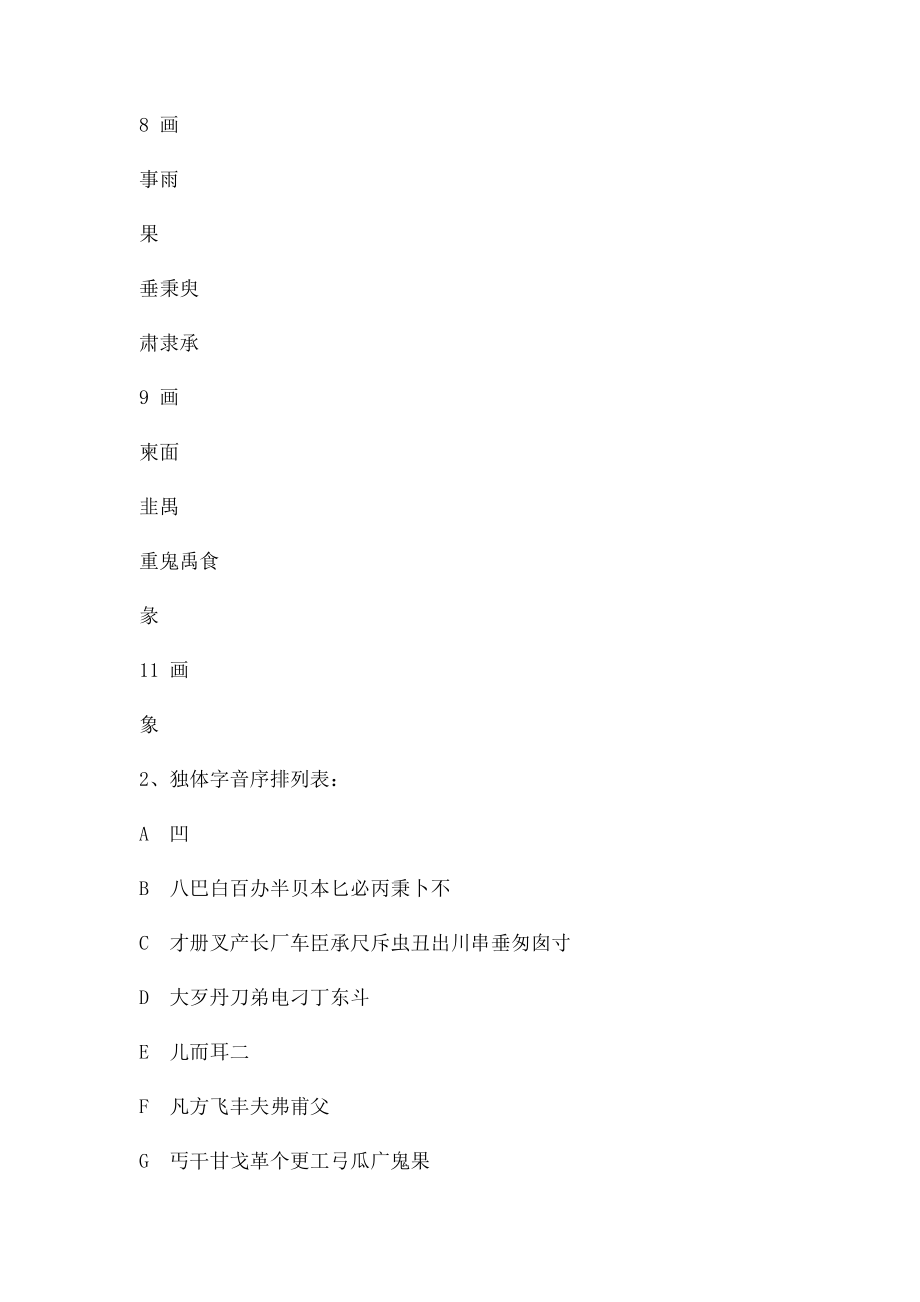 汉语常用独体字表.docx_第3页