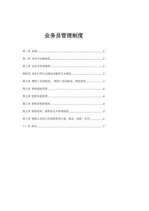 [教学]业务员 管 理 制 度.doc