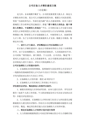 公司后备人才梯队建设方案.doc