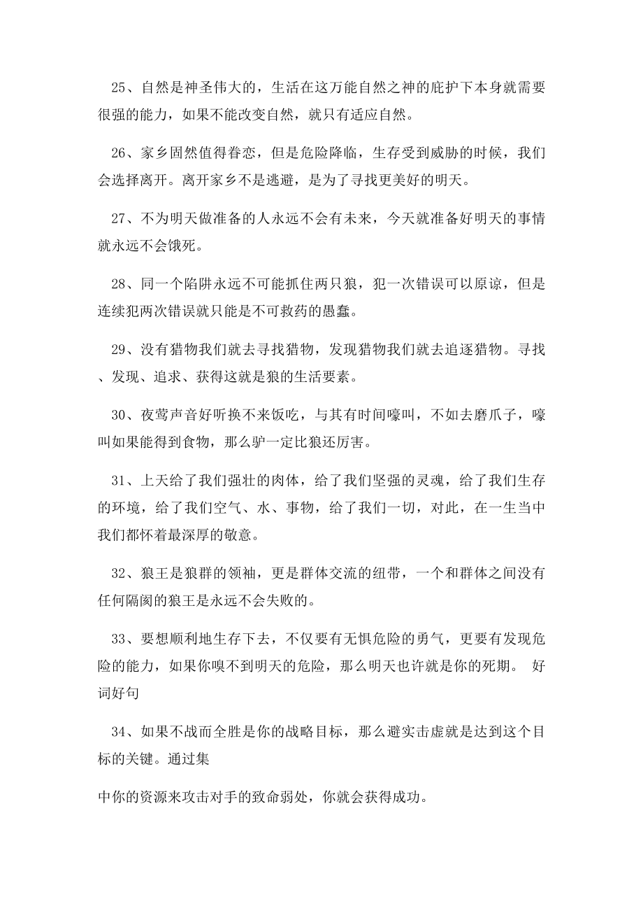 狼图腾好词好句摘抄.docx_第3页