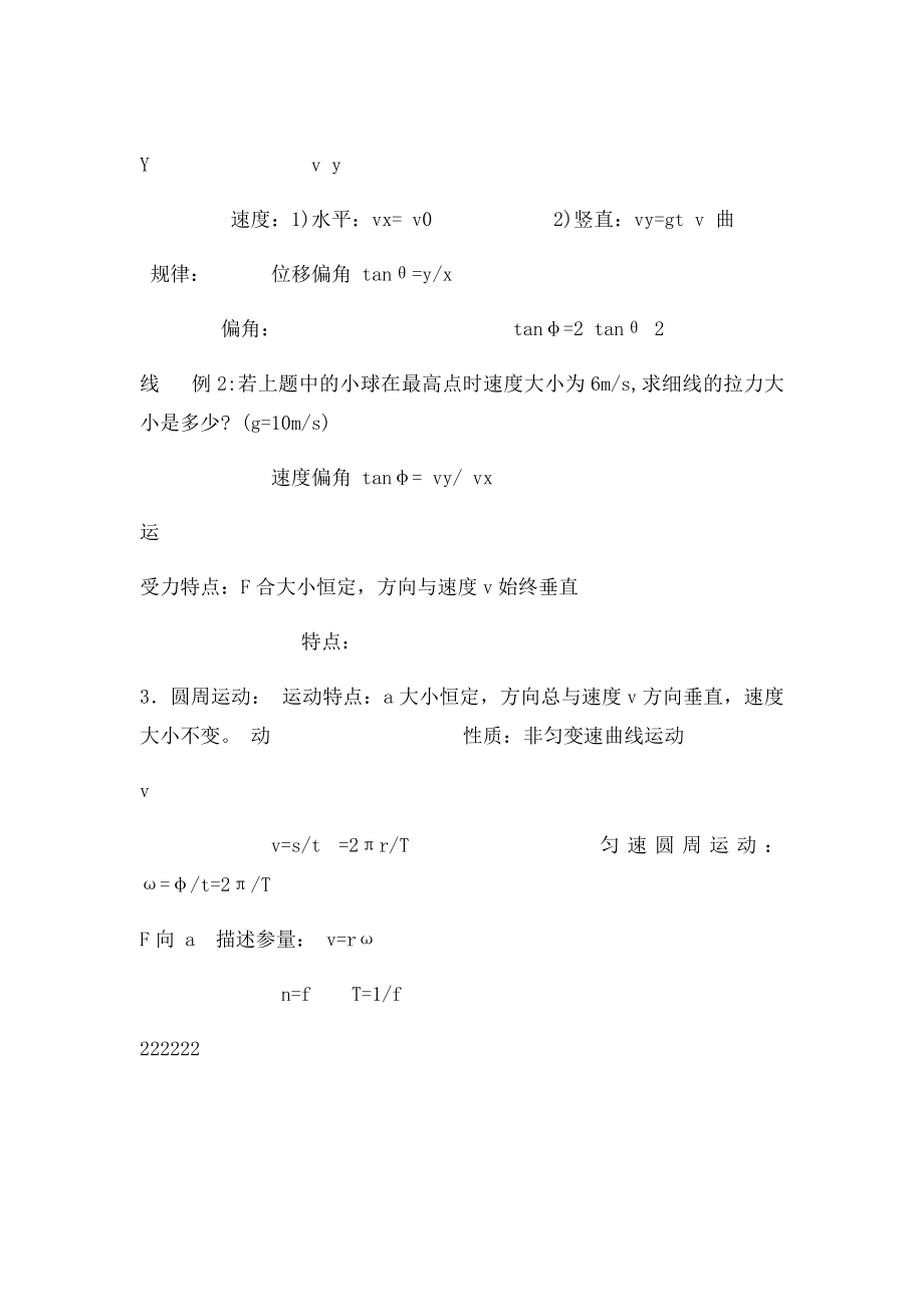 曲线运动知识框架.docx_第2页