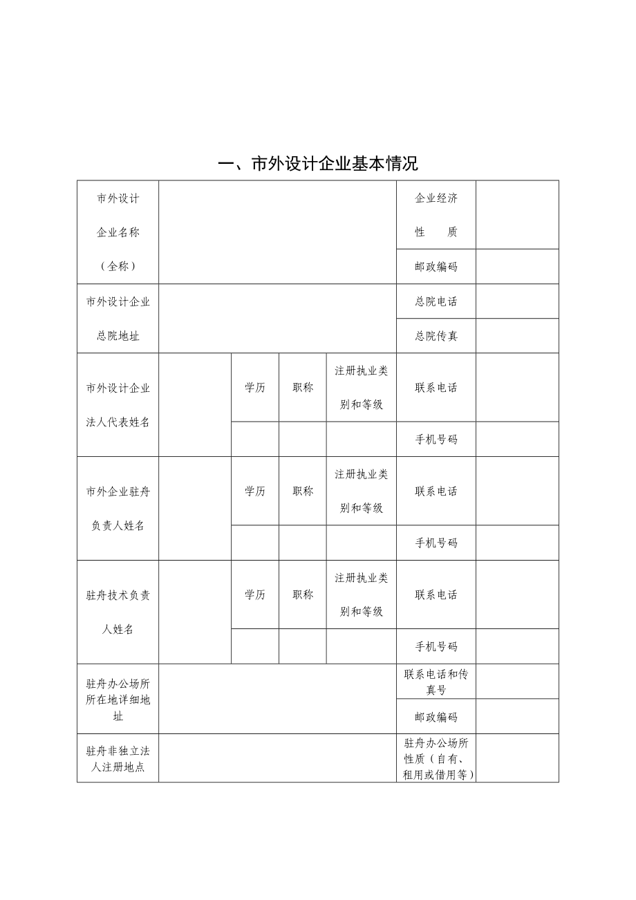 舟山市外设计企业进舟备案申请表.doc_第2页