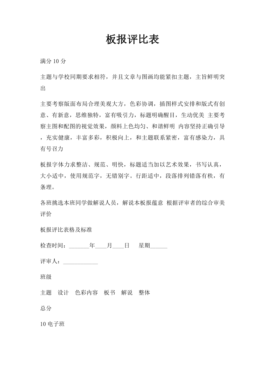 板报评比表.docx_第1页