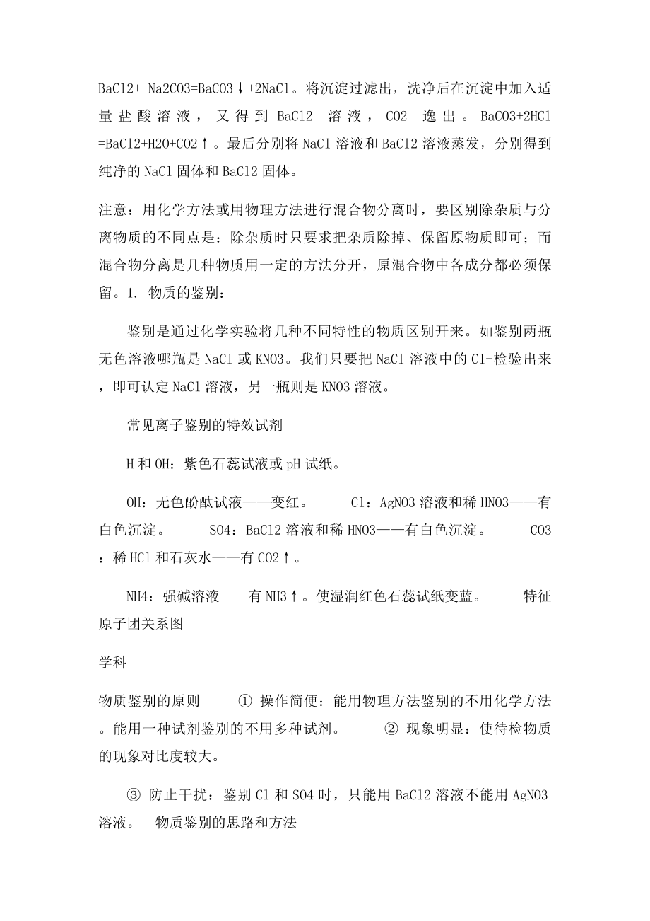 物质的鉴别除杂及分离和提纯.docx_第2页