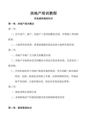 房地产企业员工培训手册【一份非常好的专业资料】.doc