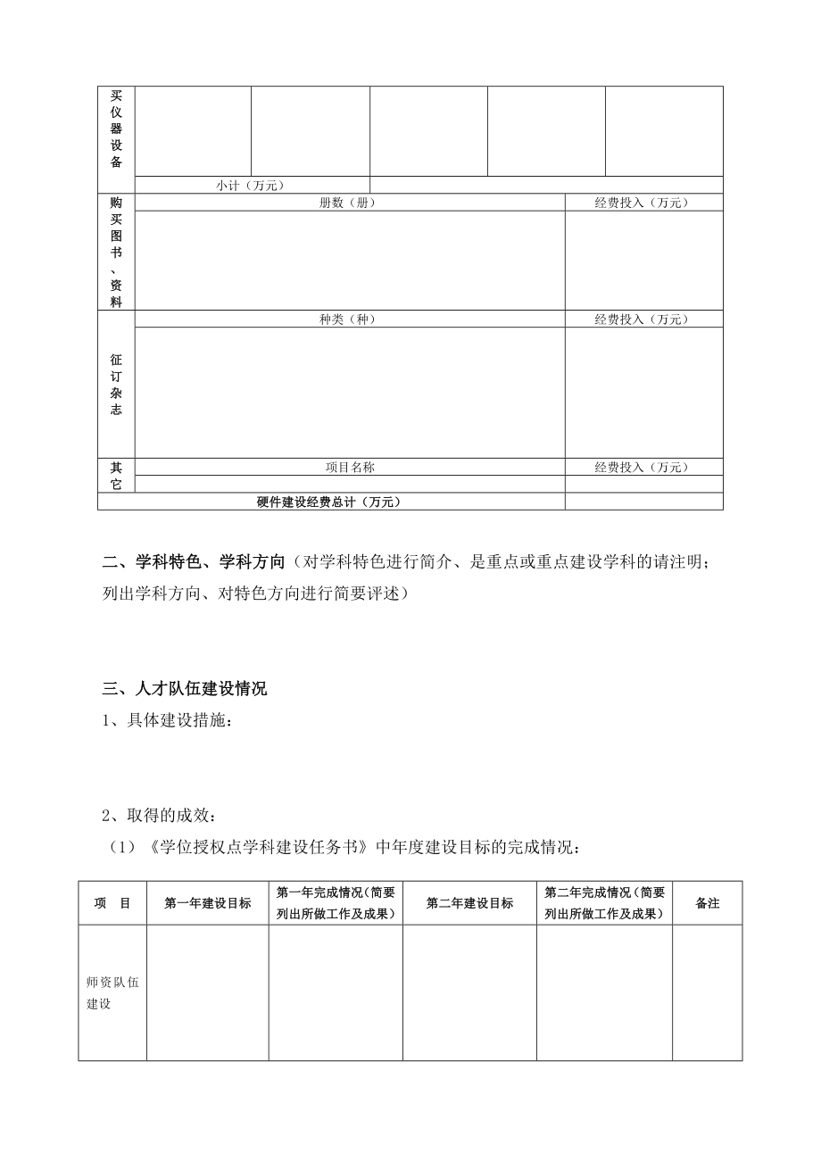 学位授权点学科建设情况自评报告范本.doc_第2页