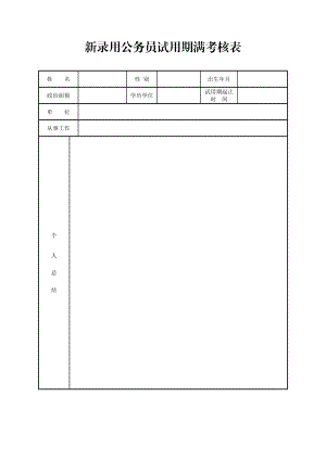 新录用公务员试用期满考核表.doc